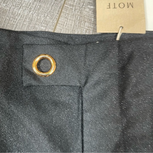 MOTF SHEIN Straight Leg Pant Work Size L black shimmer - Picture 3 of 12